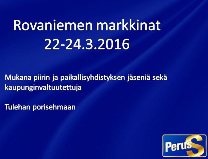 Markkinat 22-24.3.2016