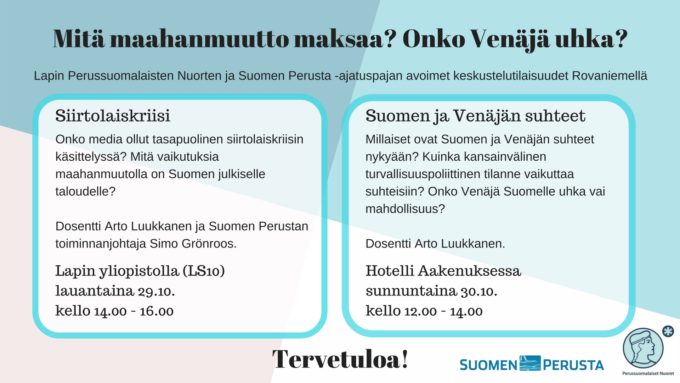 Lapin PS-Nuorten ja Suomen Perustan järjestämät keskustelutilaisuudet(4)